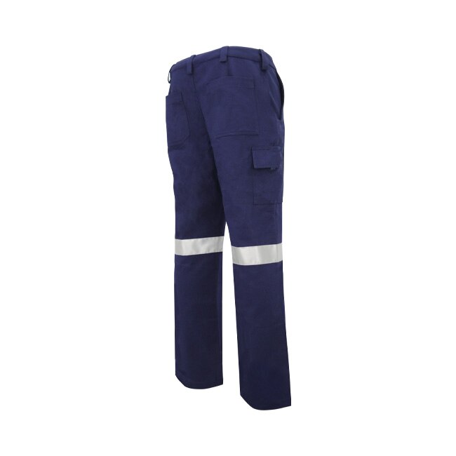 PITBULL® Cut Resistant Cargo Pants Navy + 3M Reflective Tape